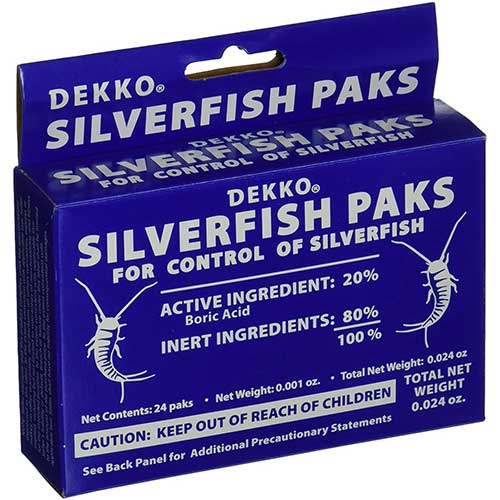 Dekko Silverfish Paks with boric acid