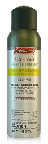 Coleman DEET-Free Insect Repellent with Lemon Eucalyptus