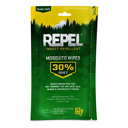 Repel Insect Repellent Mosquito Wipes with DEET
