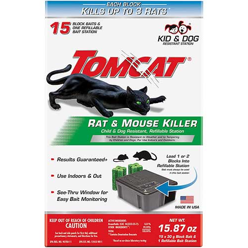 Tomcat refillable rat bait station