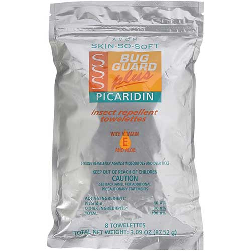 Avon Skin So Soft Bug Guard picaridin towelettes