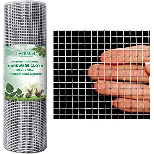 steel mesh to seal up decks and sheds from raccoons