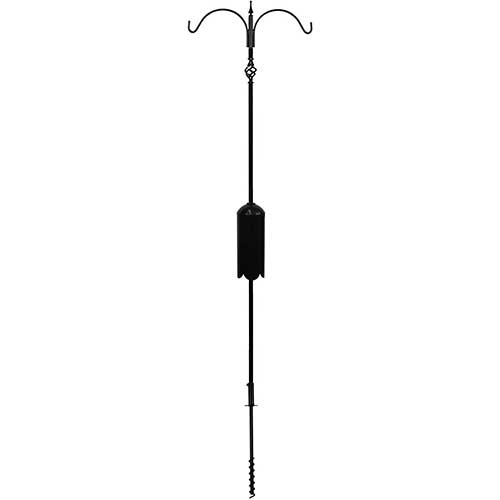 Kettle Moraine Squirrel Proof Bird Feeder Pole with Baffle