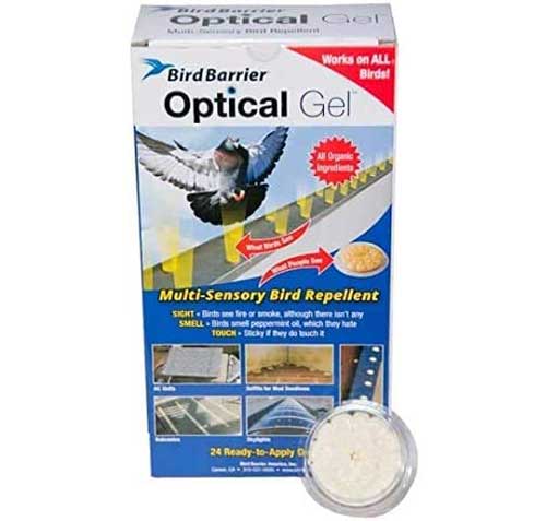 bird barrier optical gel to keep birds away