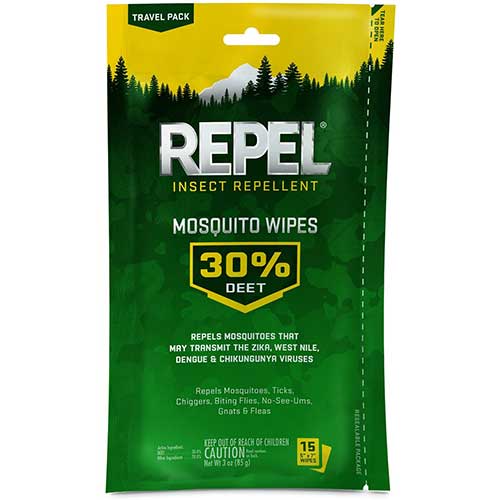 repel insect repellent mosquito wipes with deet