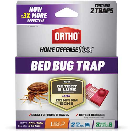 ortho home defense max bed bug trap to detect and kill bed bugs